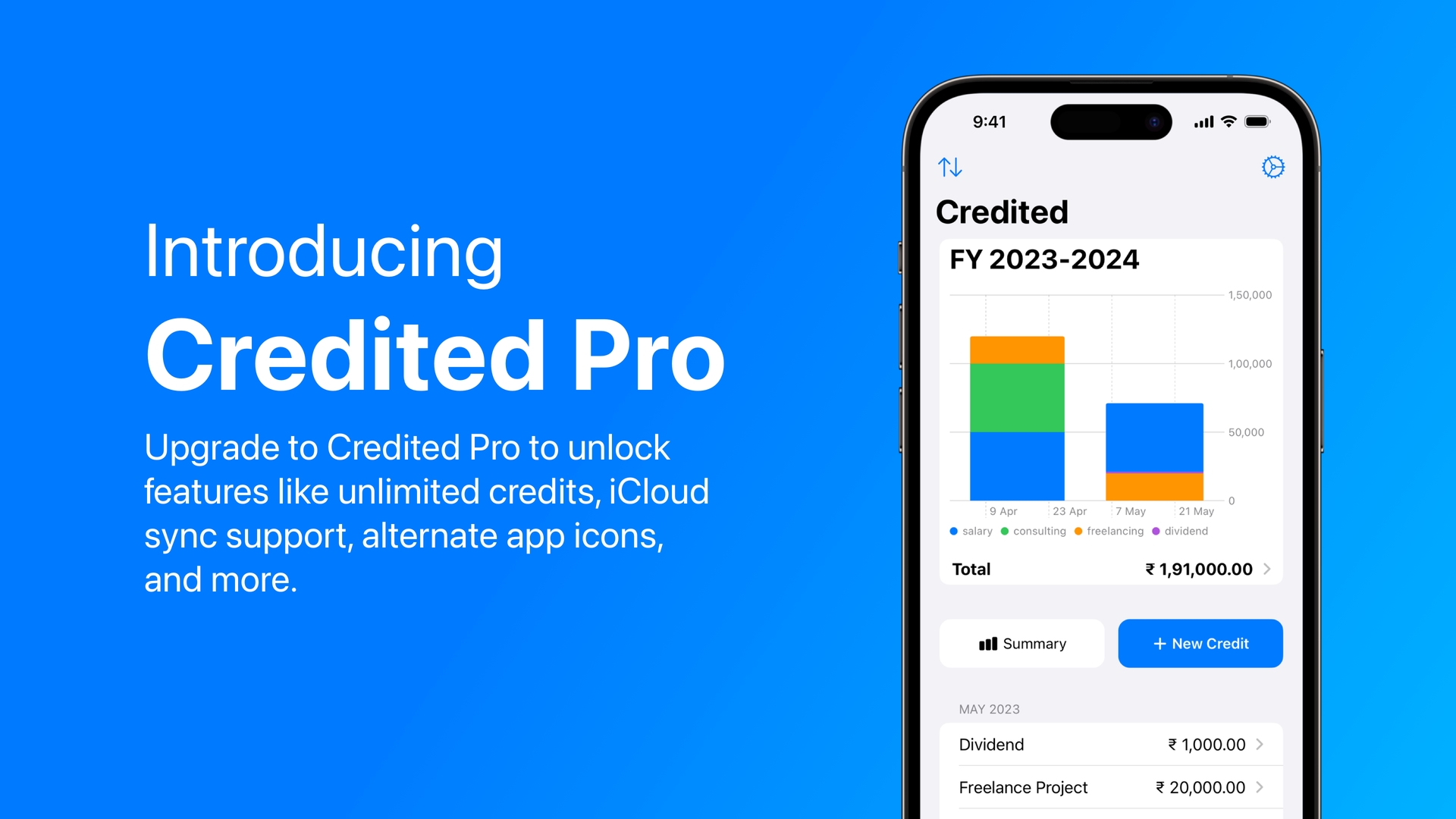 Introducing Credited Pro