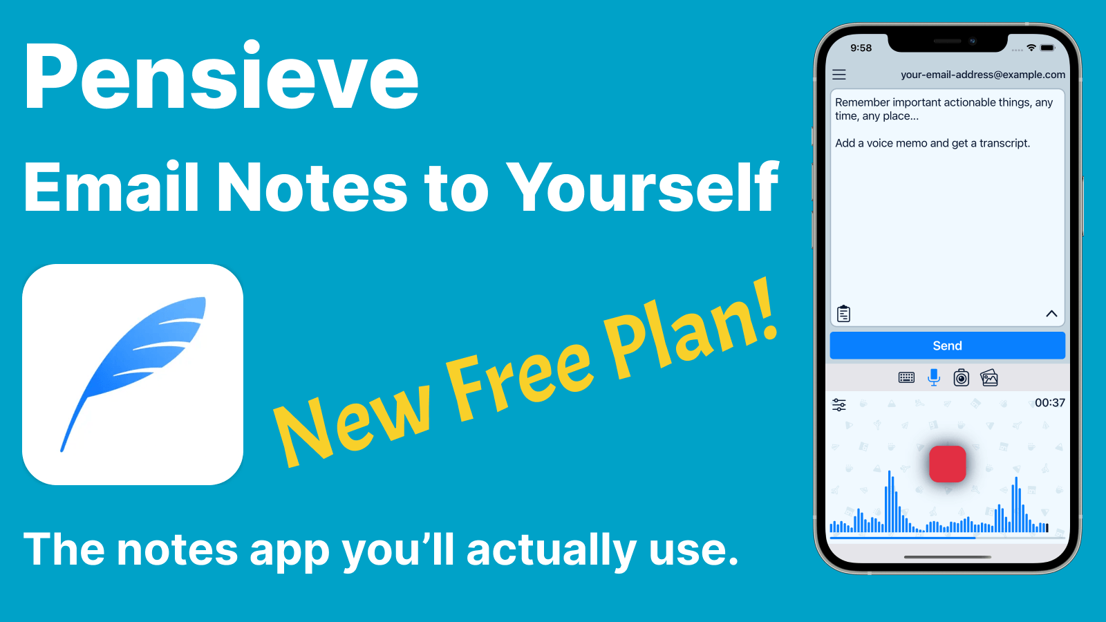 Introducing the Pensieve Free Plan!