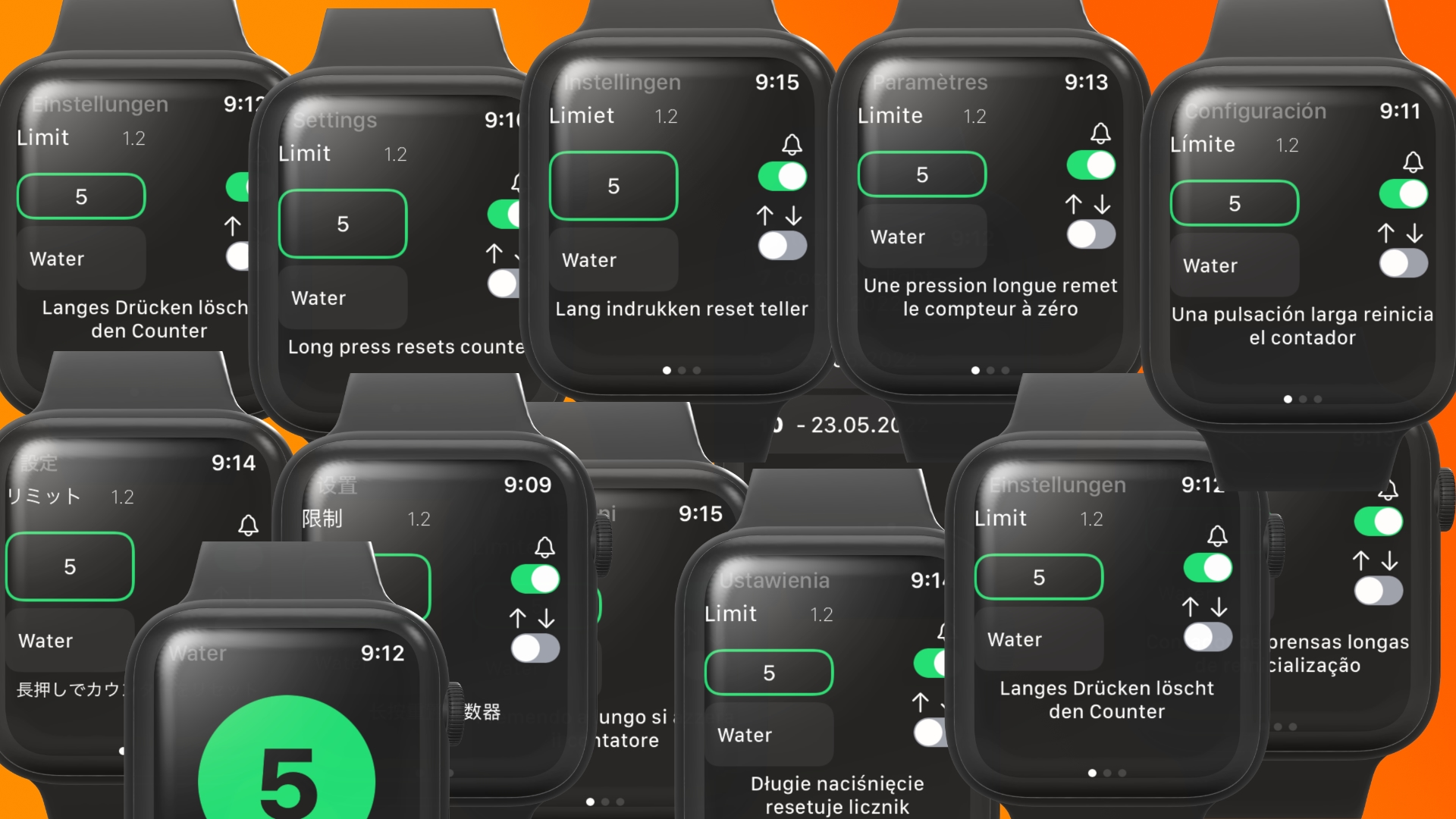 Count my target Update available - Support for ten languages added