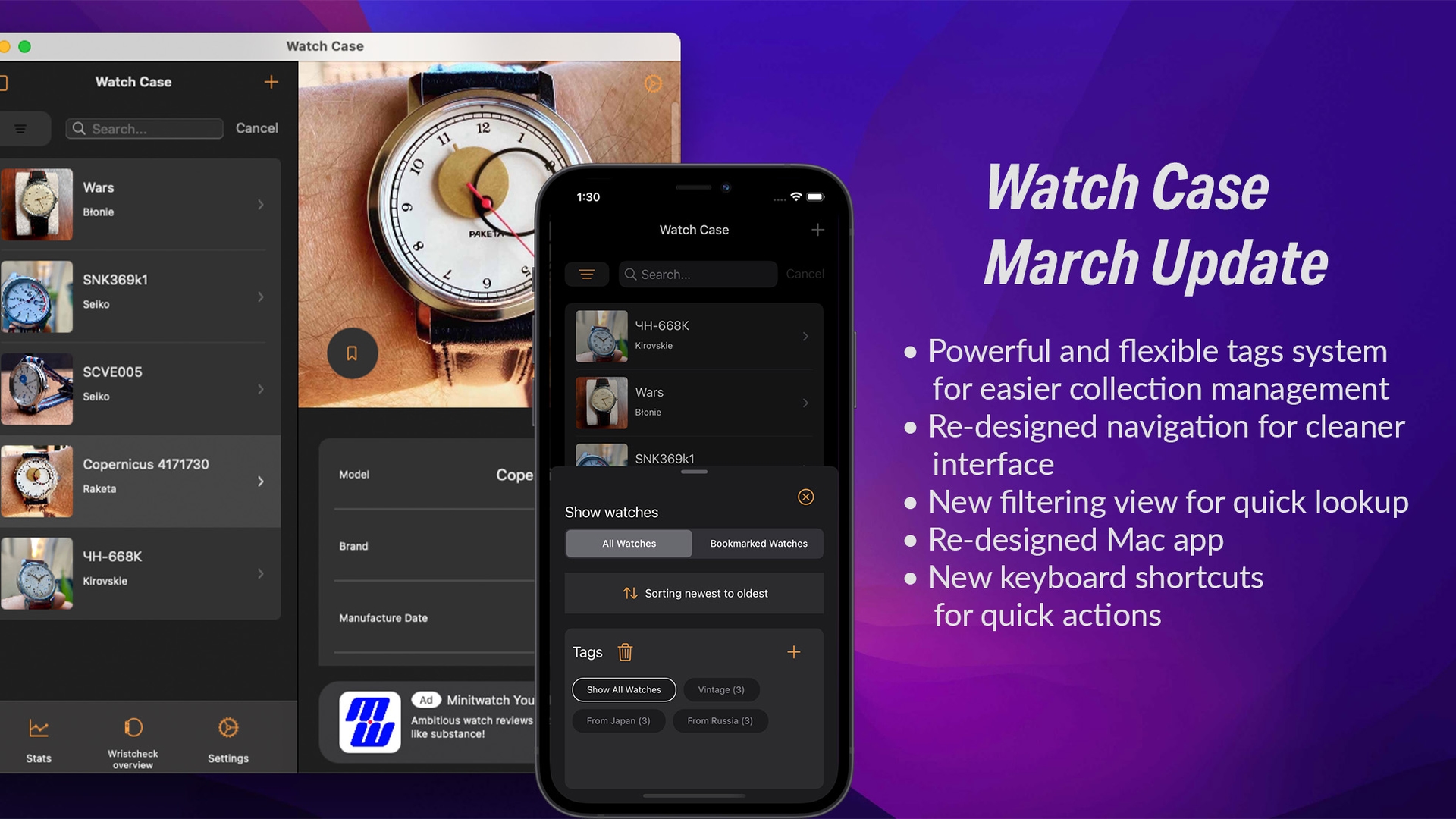 Watch Case March Update