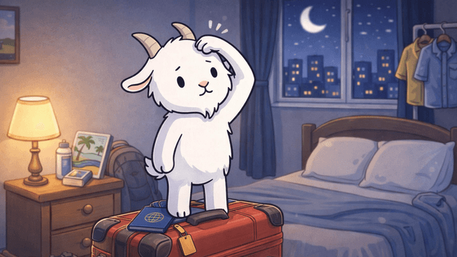 11 PM. Open Suitcase. No Idea What I'm Forgetting.