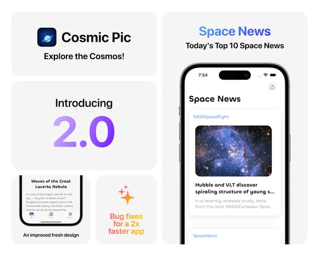 Cosmic Pic updated with top 10 daily space news & more