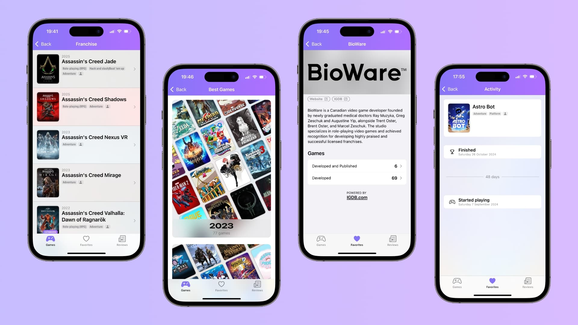 GamingBuddy adds Best Games list, company info, franchises & more