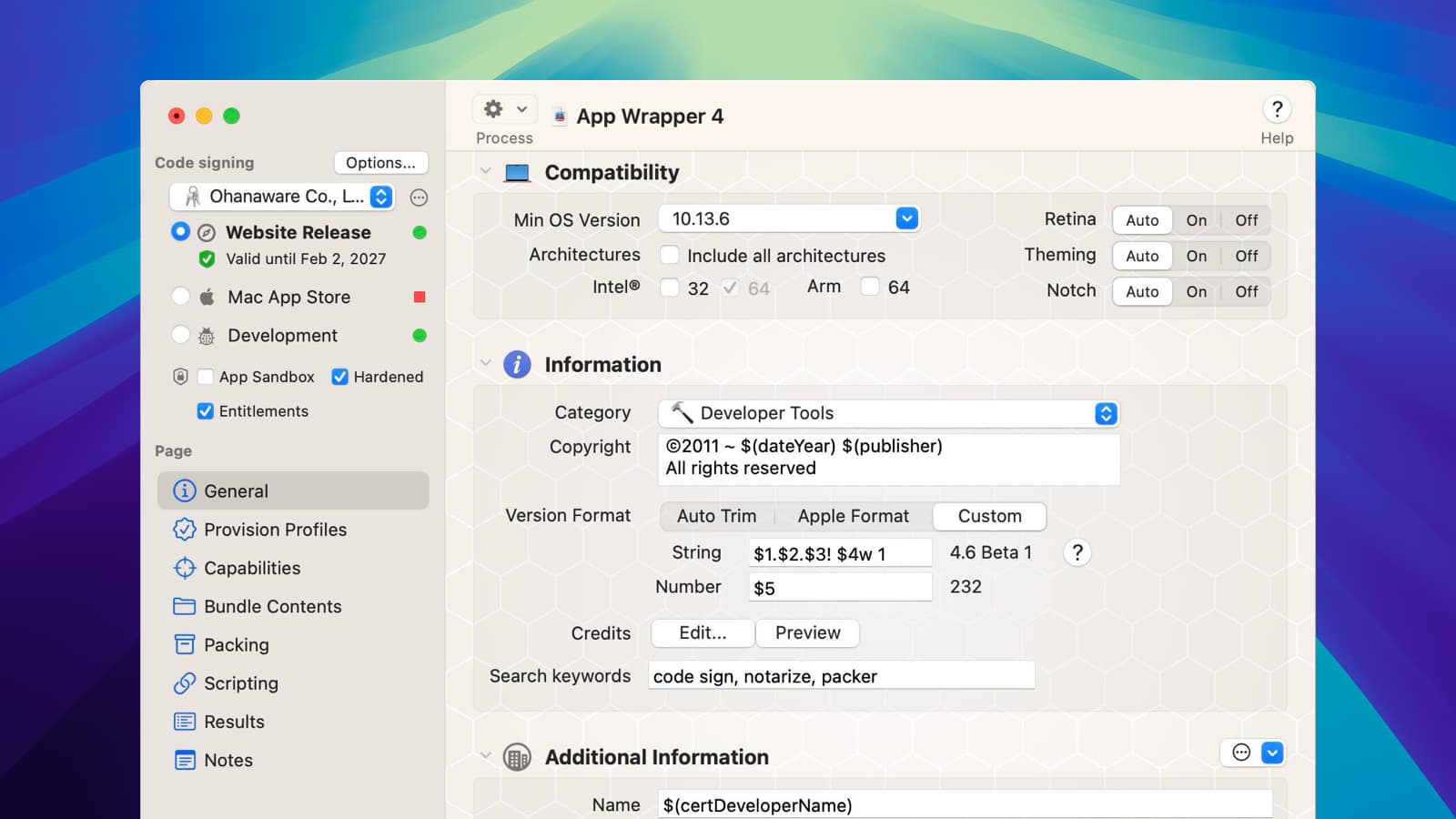 App Wrapper 4.8 now UB and better support for Cycling '74 apps