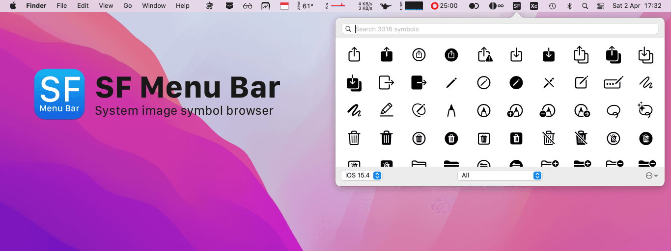 SF Menu Bar v1.0